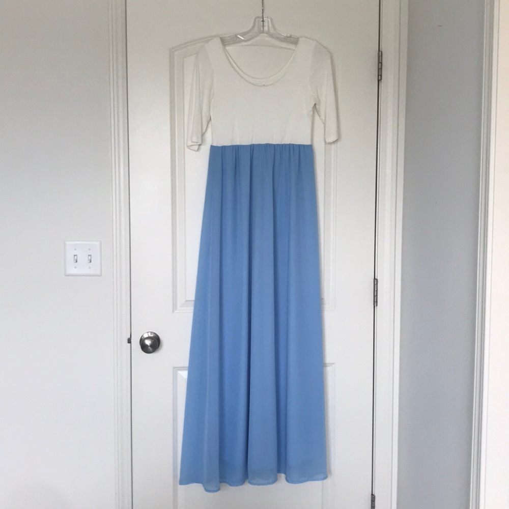 Pink blush maternity dress
